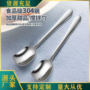 ช้อนไอศกรีมด้ามสั้นพรีเมียม 304 SS, ช้อนโยเกิร์ตมะม่วง, ช้อนคนกาแฟดีไซน์สร้างสรรค์, ช้อนขนมหวานสำหรับใช้ในบ้าน - Product Image 1