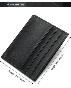 Card Clip Holder <strong>Wallet</strong> for Men Genuine Cow Leather 2020 New Fashion <strong>Cool</strong> Card Card Holder Coin Purse - Product Image 3