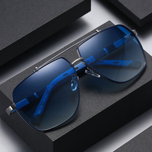 Occhiali <span class=keywords><strong>da</strong></span> Sole Polarizzati UV400 in Metallo con Doppio Ponte Stile Aviatore di Lusso alla Moda per <span class=keywords><strong>Uomo</strong></span> - Fornitori all'Ingrosso di Occhiali - Product Image 1