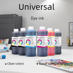 Inchiostro Colorante Universale 100ml 250ml 500ml 1000ml 1L Multicolore per Stampanti HP <span class=keywords><strong>Canon</strong></span> EPSON - Product Image 1