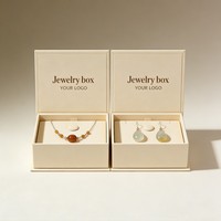 Boîte d'emballage magnétique de luxe pour bijoux, conception personnalisée, boîte cadeau en carton rigide, finition mate, pour colliers, bracelets, boucles d'oreilles