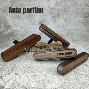 Diffuseur de parfum solide de luxe en métal et bois pour voiture, désodorisant d'air frais pour grille d'aération - Product Image 2