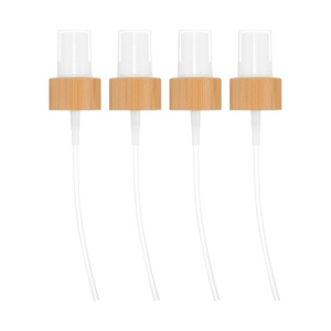 Tapa de Perfume Ecológica de Bambú con Función Antiderrames para Botella Cosmética de Vidrio sin Aire - Product Image 1