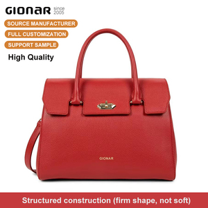 Bolsos de Mano de Cuero Cuadrados de Lujo con Logotipo Personalizado OEM para Mujer, Bolsos de Mano de Cuero Genuino OEM - Product Image 1