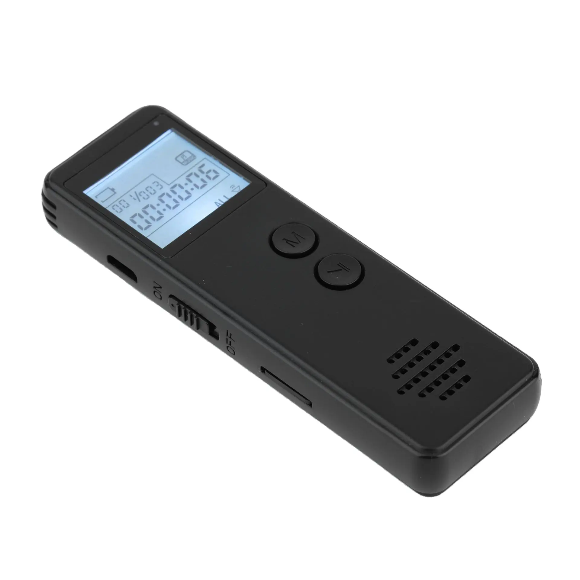 Long Distance Audio MP3 Dictaphone Noise Reduction Voice One Key Recording MP3 WAV Record Player 128Kbps