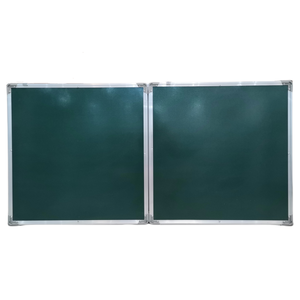 Pizarras triples de alta calidad, tamaño de soporte, pizarras magnéticas para el aula, pizarras verdes grabables de doble cara - Product Image 3