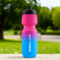 Bouteille d'eau de sport extra épaisse de 660 ml, 100% sans BPA, durable, étanche, pour le cyclisme, la salle de sport, la course à pied