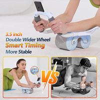 Rouleau abdominal double pour exercices abdominaux, outil de musculation pour le gainage, appareil amincissant, équipement de fitness personnel