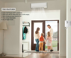 Controlador Inalámbrico con Sensor de Movimiento para Aire Acondicionado, Encendido/Apagado Automático, Ahorro de Energía, Funciona con Batería, para Hoteles, Airbnb, Oficinas, Habitaciones RZ050 S - Product Image 2