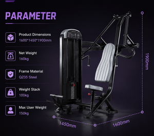 BM Commercial Machine de musculation inclinée pour la poitrine avec assise réglable, pour la musculation et l'entraînement des muscles pectoraux en salle de sport - Product Image 3