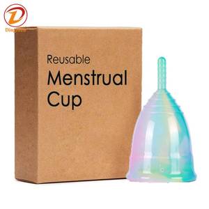 Hot Sale Feminine Menstrual Cup Eco-friendly Reusable Menstrual Cup Foldable Silicone Lady Menstrual Cup Customized Packaging