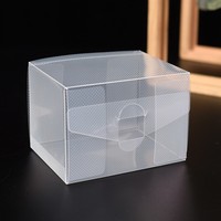 Boîte pliante transparente personnalisée en PVC, boîte cadeau en plastique transparent recyclable avec logo, emballage écologique
