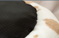 Lit pour chat en fausse fourrure personnalisé, écologique, moelleux, luxueux, lavable, lit-caverne pour chiens et chats