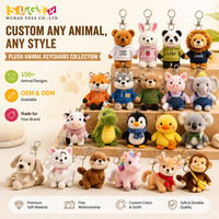 Llavero de Peluche de Gato Personalizado de Fábrica Llavero de Gato de Peluche Popular para Niños