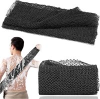 Éponge de bain africaine à marque privée, éponge filet longue africaine, exfoliant corporel pour la douche, éponge pour le dos, lissant pour la peau