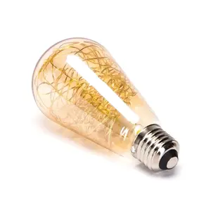 Ampoule LED à filament ST64 E27 1,2W, lumière chaude, économe en énergie, idéale pour la décoration et les ambiances chaleureuses. - Product Image 2