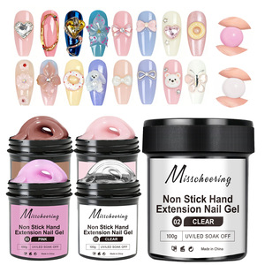 Gel d'extension pour ongles <span class=keywords><strong>Aurora</strong></span> 100g, antiadhésif, logo personnalisé, photothérapie UV, gel de sculpture pour nail art, vente en gros, usine d'origine - Product Image 1