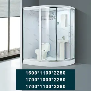 Foshan Manufacturer Prefab Bathroom Modular Shower Room Luxury Hotel Prefab Toilet Modular All In 1 Bathroom