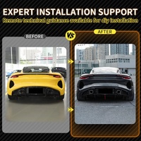 Lèvre de diffuseur arrière en fibre de carbone sèche style V pour Lotus Emira Car Modified Parts
