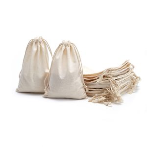 Bolsa de Algodón Personalizada con Cordón, Bolsa de Regalo de Algodón Orgánico, Bolsa de Embalaje para Joyería, Bolsa de Regalo Ecológica - Product Image 6