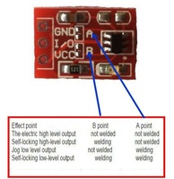TTP223 Capteur capacitif à interrupteur à clé à canal unique Module de bouton tactile à verrouillage automatique pour R3