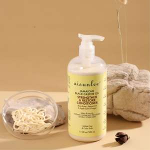 Produit Capillaire pour <span class=keywords><strong>Cheveux</strong></span> Bouclés de Marque Privée Anti-Chute Bio Naturel à la Biotine et au Shampooing Huile de Ricin Noire de Jamaïque - Product Image 5