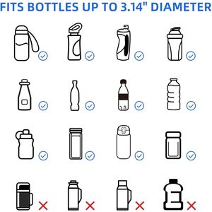 Sac banane léger et réglable NOOLA pour hommes et femmes, sac d'extérieur avec porte-bouteille d'eau - Product Image 4