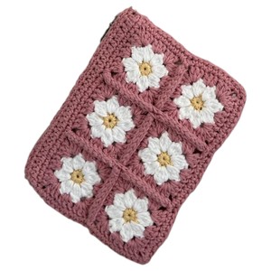 Hilo de algodón de alta calidad, ecológico, con logotipo personalizado, estampado de margaritas, bolso de mano con cierre de cremallera, bolso de mano informal con flores para uso en la playa - Product Image 2