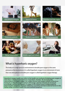 Chambre d'oxygénothérapie hyperbare portable 1,5 ATA, capsule d'oxygène HBOT, équipement de spa pour la récupération de la santé et le bien-être - Product Image 2