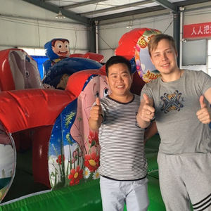 Système de balançoire gonflable en PVC de bonne qualité pour l'extérieur, château gonflable <span class=keywords><strong>avec</strong></span> <span class=keywords><strong>piscine</strong></span> - Product Image 6