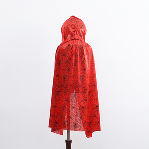 Capa de Bruja Sangrienta de Halloween para Disfraz de Adultos Unisex, Capa con Capucha de Telaraña Gótica, Disfraz de Poliéster para TV y Cine - Product Image 6