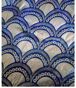 ผ้าถักยืดโพลีเอสเตอร์เคลือบเมทัลลิกฟอยล์สะท้อนแสงขนาดใหญ่ ผ้าเคลือบฟอยล์โฮโลแกรม - Product Image 5