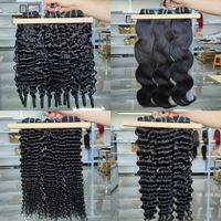 Extensions de cheveux vietnamiens bruts super double drawn, brillants, ultra-lisses, trame naturelle, lots de cheveux humains en gros en stock
