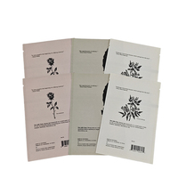 Sachets thermoscellés recyclables personnalisés Tablette de dentifrice Crème pour le visage Poudre Emballage de patch pour soins de la peau Sacs en papier kraft biodégradables