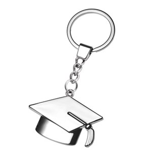 Llavero de Metal Personalizado con Diseño de Mortarboard, Idea de Regalo sin Caja - Product Image 1