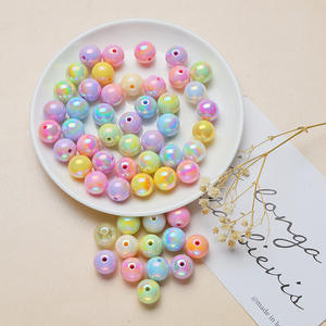 Cuentas sueltas acrílicas 200 unids/bolsa 16mm placa UV cuentas redondas acrílico cuentas sueltas redondas fabricación de joyas - Product Image 5