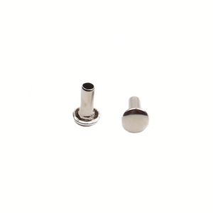 Fabricante de remaches: Remaches semitubulares de aluminio de cabeza redonda de 0.8mm, remaches semitubulares con hombro. - Product Image 1