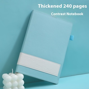 Promozione Logo personalizzato A5 diario diario Planner Notebook 120 copertina in pelle quaderni portapenne da cucire stampato a buon mercato - Product Image 4