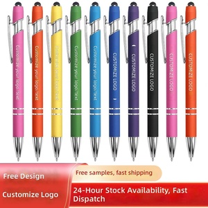 Bolígrafo de Aluminio con Punta Táctil Capacitiva, Tipo Push, Tinta Negra de <span class=keywords><strong>1</strong></span>.0 mm, para Escritura a Mano y Pantalla Táctil - Product Image 2