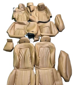 Funda de Asiento de Coche de Cuero de Lujo Personalizada Original para Maserati Quattroporte, Nuevo Diseño con Costuras de Diamantes, Compatible con la <span class=keywords><strong>Serie</strong></span> 7 <span class=keywords><strong>Crown</strong></span> - Product Image 1