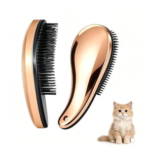 Brosse démêlante ronde en nylon à logo personnalisé, avec fonction de massage, pour femmes – Meilleure vente - Product Image 1