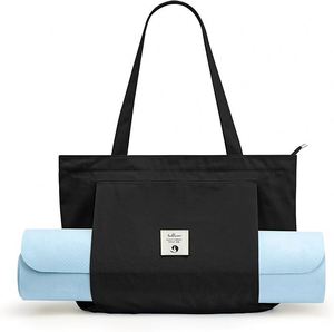 Sac à dos de transport pour tapis de yoga, grand format, imperméable, personnalisé avec logo, en toile de chanvre, liège, polyester et oxford, housse de transport pour tapis de yoga - Product Image 6