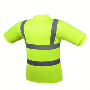 T-shirt réfléchissant à manches courtes, respirant, léger, pour extérieur, avec logo personnalisé, pour la sécurité haute visibilité - Product Image 1