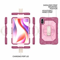 Housse de protection adaptée aux enfants pour Redmi Pad 2 avec sangle de poignet, bandoulière et support pour tablette Redmi Pad 2 4G