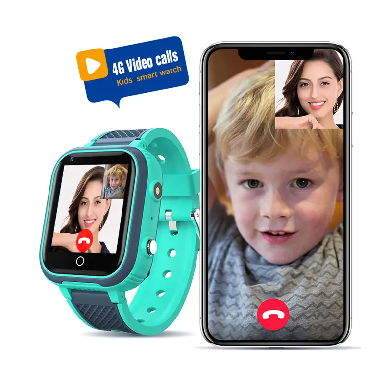 2021 4G Kids phone smartwatch GPS AGPS LBS SOS WIFI android smart watch for Children