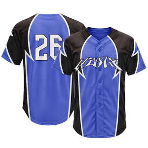 Camiseta de Béisbol con Bloques de Color para Hombre, Personalizada, con Botones, Manga Corta, Letra Bordada, Transpirable, para Entrenamiento Deportivo - Product Image 5