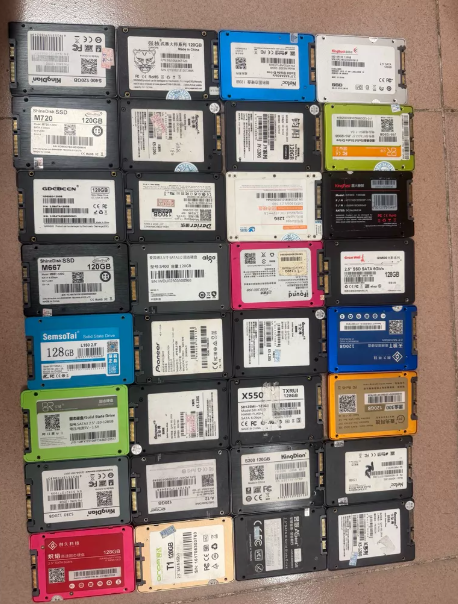 Used Good Quality 2.5inch Sata 120gb 128gb 240gb 256gb 480gb 512gb Ssd in Stock