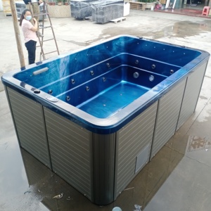 Piscine à dérive 3m Balboa Swim <span class=keywords><strong>Spa</strong></span>, <span class=keywords><strong>spa</strong></span> de massage extérieur en acrylique avec 60 jets, design moderne et écologique pour usage hôtelier - Product Image 6
