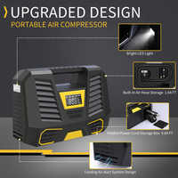 Grossiste Compresseur d'air portable pour pneus de voiture sans fil 12V 150psi 35l/min avec moteur tout cuivre et corps en plastique