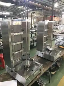 4 cabezas Kebab Doner <span class=keywords><strong>Kebad</strong></span> Gas Shawarma Machine Gas Shawarma Slicer Machine - Product Image 5